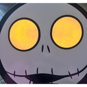 Nightmare Before Christmas Jack Skellington Light Up Wood LED Sign Wall Hanging